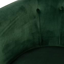 SILLÓN TERCIOPELO VERDE TEJIDO-METAL 69 X 60 X 75 CM