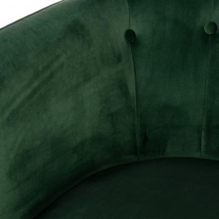 SILLÓN TERCIOPELO VERDE TEJIDO-METAL 69 X 60 X 75 CM