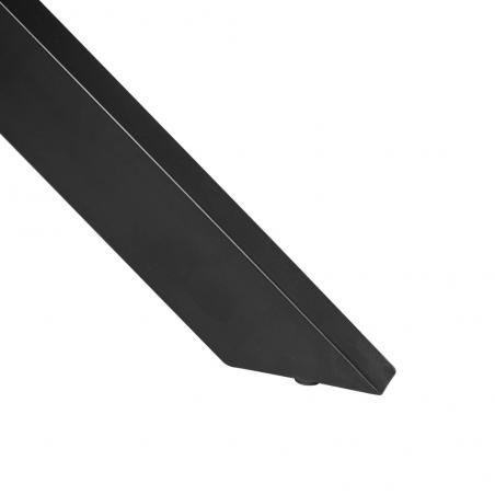 MESA COMEDOR NATURAL-NEGRO MADERA-HIERRO 140 X 140 X 77 CM