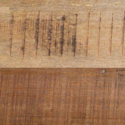 MESA COMEDOR NATURAL-NEGRO MADERA-HIERRO 240 X 100 X 79 CM