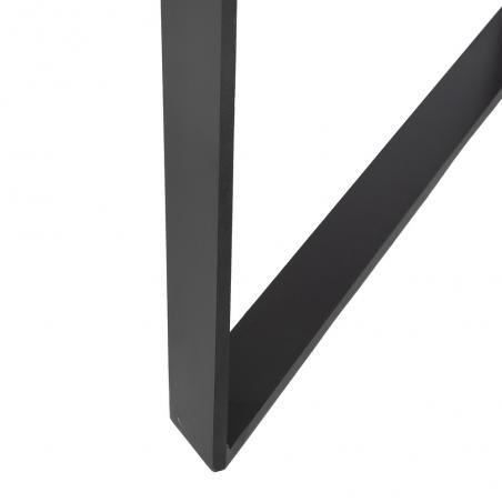 MESA COMEDOR NATURAL-NEGRO MADERA-HIERRO 170 X 90 X 76 CM