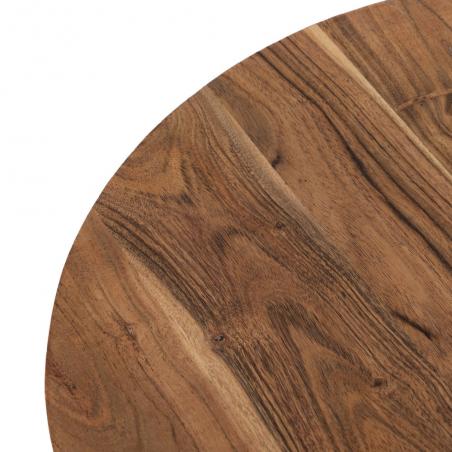 S/3 MESA CENTRO NATURAL MADERA-METAL 50 X 50 X 45 CM