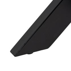 MESA COMEDOR NATURAL-NEGRO MADERA-HIERRO 130 X 130 X 77 CM