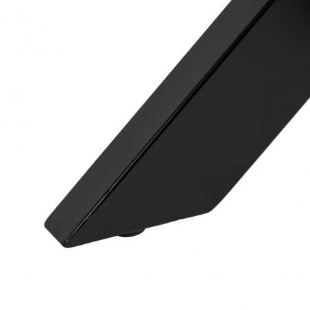 MESA COMEDOR NATURAL-NEGRO MADERA-HIERRO 130 X 130 X 77 CM
