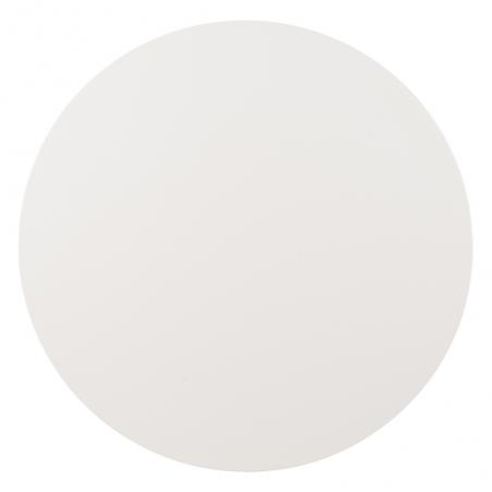 MESA COMEDOR BLANCO-NATURAL DM-METAL 100 X 100 X 76 CM