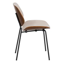 SILLA BEIGE DM-METAL SALÓN 49 X 50 X 80 CM