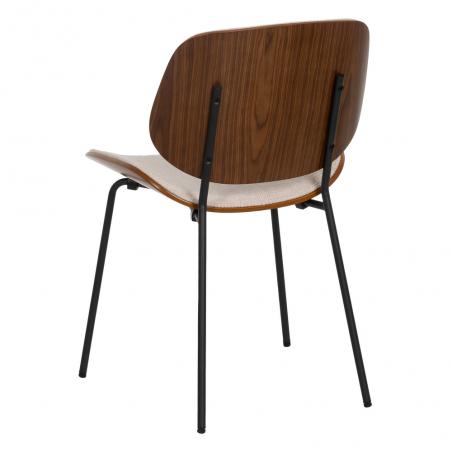 SILLA BEIGE DM-METAL SALÓN 49 X 50 X 80 CM