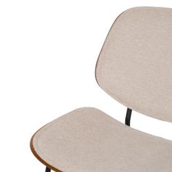SILLA BEIGE DM-METAL SALÓN 49 X 50 X 80 CM