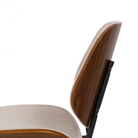 SILLA BEIGE DM-METAL SALÓN 49 X 50 X 80 CM