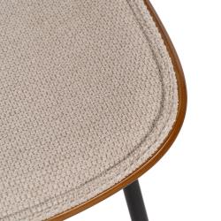 SILLA BEIGE DM-METAL SALÓN 49 X 50 X 80 CM