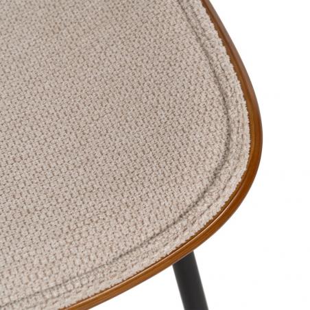 SILLA BEIGE DM-METAL SALÓN 49 X 50 X 80 CM