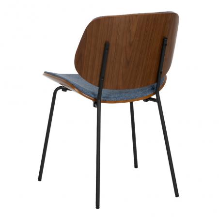 SILLA AZUL DM-METAL SALÓN 49 X 50 X 80 CM