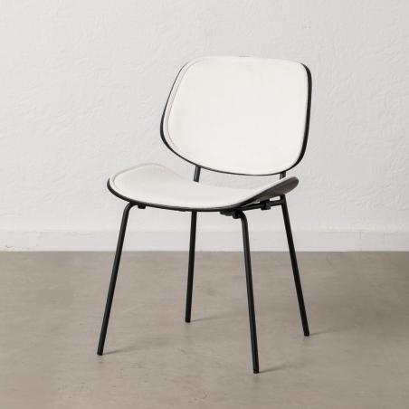 SILLA BLANCO DM-METAL SALÓN 49 X 50 X 80 CM