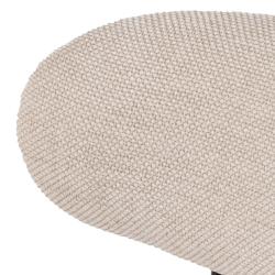 SILLA CREMA TEJIDO-METAL SALÓN 50 X 54 X 73,50 CM
