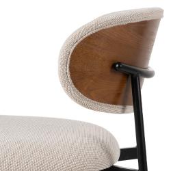 SILLA CREMA TEJIDO-METAL SALÓN 50 X 54 X 73,50 CM