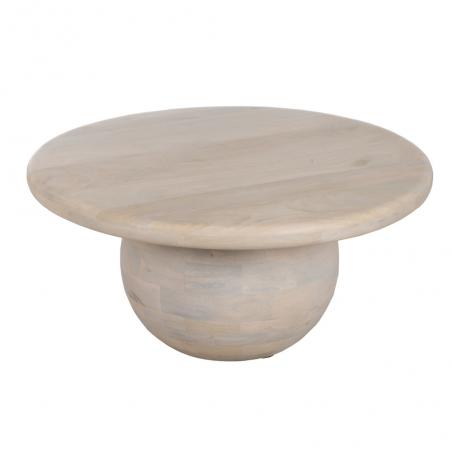 MESA CENTRO BLANCO MADERA-MDF SALÓN 75 X 75 X 35 CM