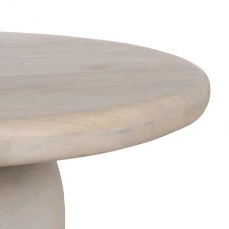 MESA CENTRO BLANCO MADERA-MDF SALÓN 75 X 75 X 35 CM