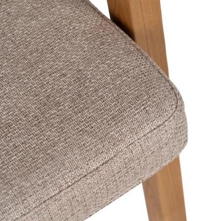 SILLA BRAZOS NATURAL MADERA / FIBRA 56 X 55 X 81 CM