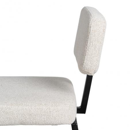 TABURETE BLANCO TEJIDO-METAL DECORACIÓN 39 X 50,50 X 103 CM