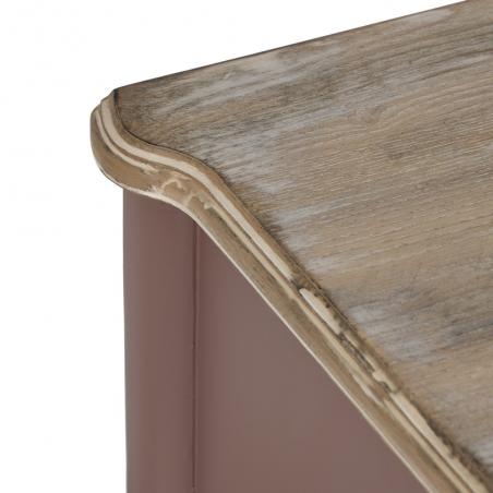 MUEBLE AUXILIAR TEJA MADERA 80 X 45 X 60 CM