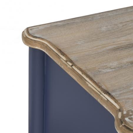 MUEBLE AUXILIAR AZUL MADERA 80 X 45 X 60 CM
