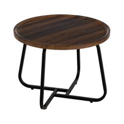 MESA CENTRO MARRÓN DM-METAL SALÓN 50 X 50 X 38 CM