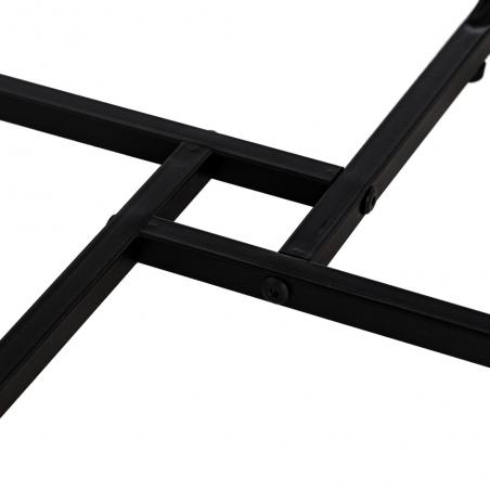 MESA CENTRO MARRÓN DM-METAL SALÓN 50 X 50 X 38 CM
