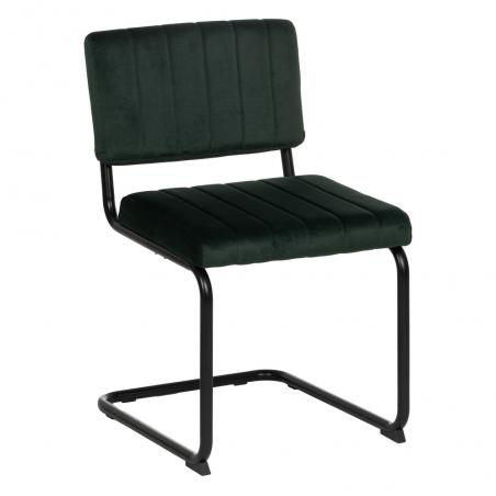 SILLA VERDE TEJIDO-METAL CONTRACT 48 X 56 X 82 CM