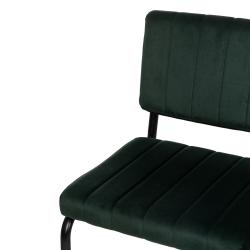 SILLA VERDE TEJIDO-METAL CONTRACT 48 X 56 X 82 CM