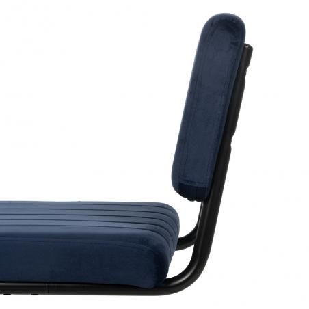 SILLA AZUL TEJIDO-METAL CONTRACT 48 X 56 X 82 CM