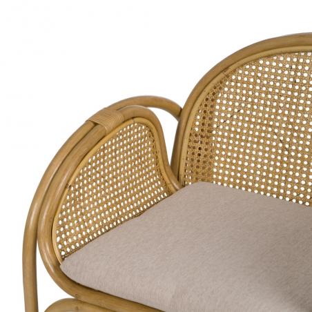 SILLÓN NATURAL RATÁN SALÓN 63,50 X 58 X 77 CM