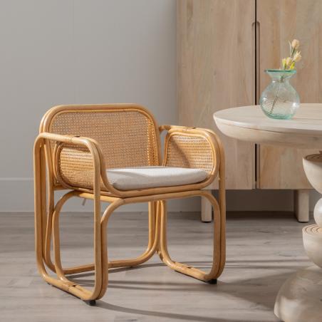 SILLÓN NATURAL RATÁN SALÓN 62 X 57 X 76,50 CM