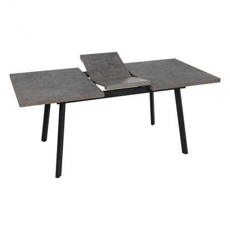 MESA EXTENSIBLE GRIS METAL-MADERA PAX 138 X 85 X 76 CM