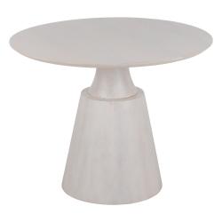MESA COMEDOR BLANCO MADERA DE MANGO 100 X 100 X 78 CM