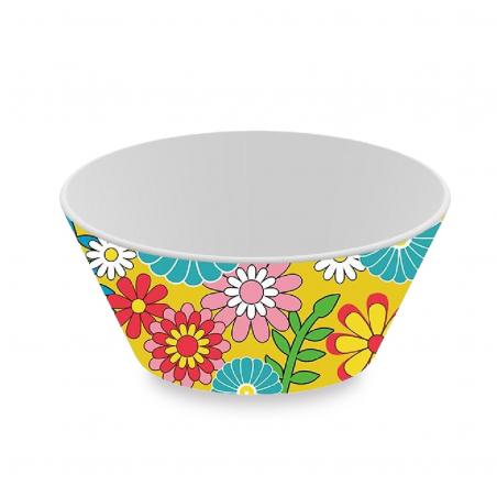 ENSALADERA AMARILLA FLORES