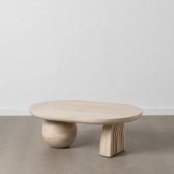 MESA CENTRO BLANCO MADERA DE MANGO SALÓN 107 X 71 X 38 CM