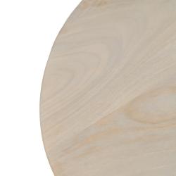 MESA CENTRO BLANCO MADERA DE MANGO SALÓN 107 X 71 X 38 CM