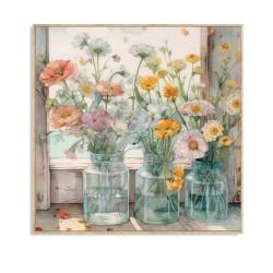 LIENZO 40 x 40 RAMOS SILVESTRES