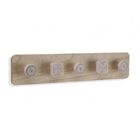 PERCHERO PARED 5 GANCHOS