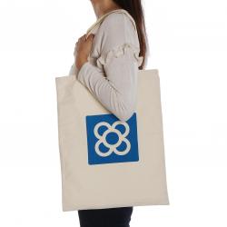 BOLSO COMPRA BALDOSA BARCELONA AZUL