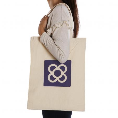 BOLSO COMPRA BALDOSA BARCELONA MORADO
