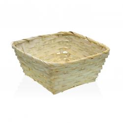 CESTA CUADRADA DE 20 X 20 AMARILLA