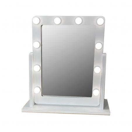 ESPEJO RECTANGULAR CON LUCES GLAM