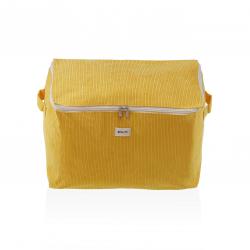 CAJA ALMACENAMIENTO CORDUROY AMARILLA  M