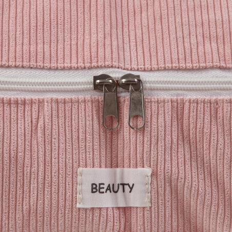 CAJA ALMACENAMIENTO CORDUROY ROSA  M
