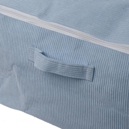 CAJA ALMACENAMIENTO CORDUROY AZUL M