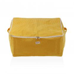 CAJA ALMACENAMIENTO CORDUROY AMARILLA  L