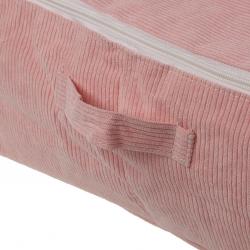 CAJA ALMACENAMIENTO CORDUROY ROSA XL