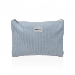 NECESER CORDUROY GRIS OSCURO  27X19CM