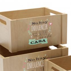 SET 3 CAJAS MADERA INFLUENCER